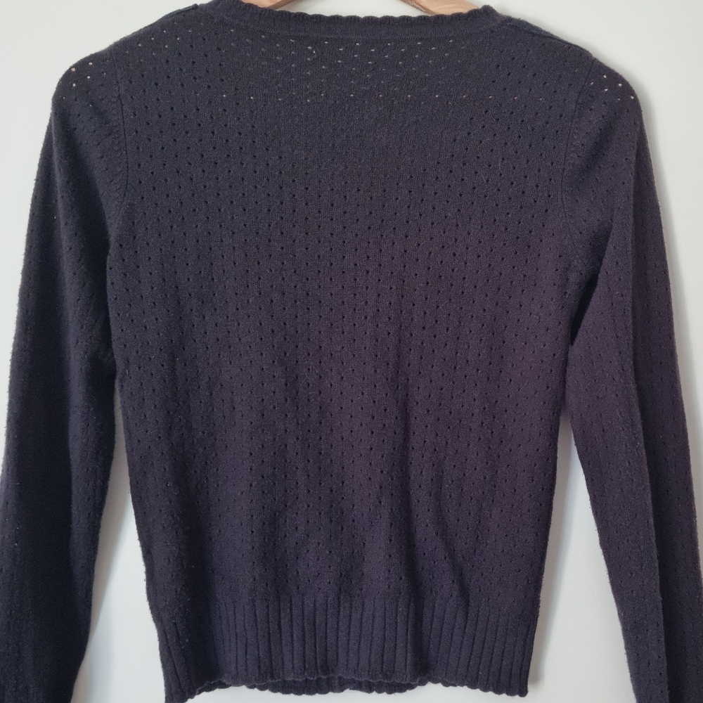 Lovely navy blue Alannah Hill size 10 cardigan - Picture 2 of 3